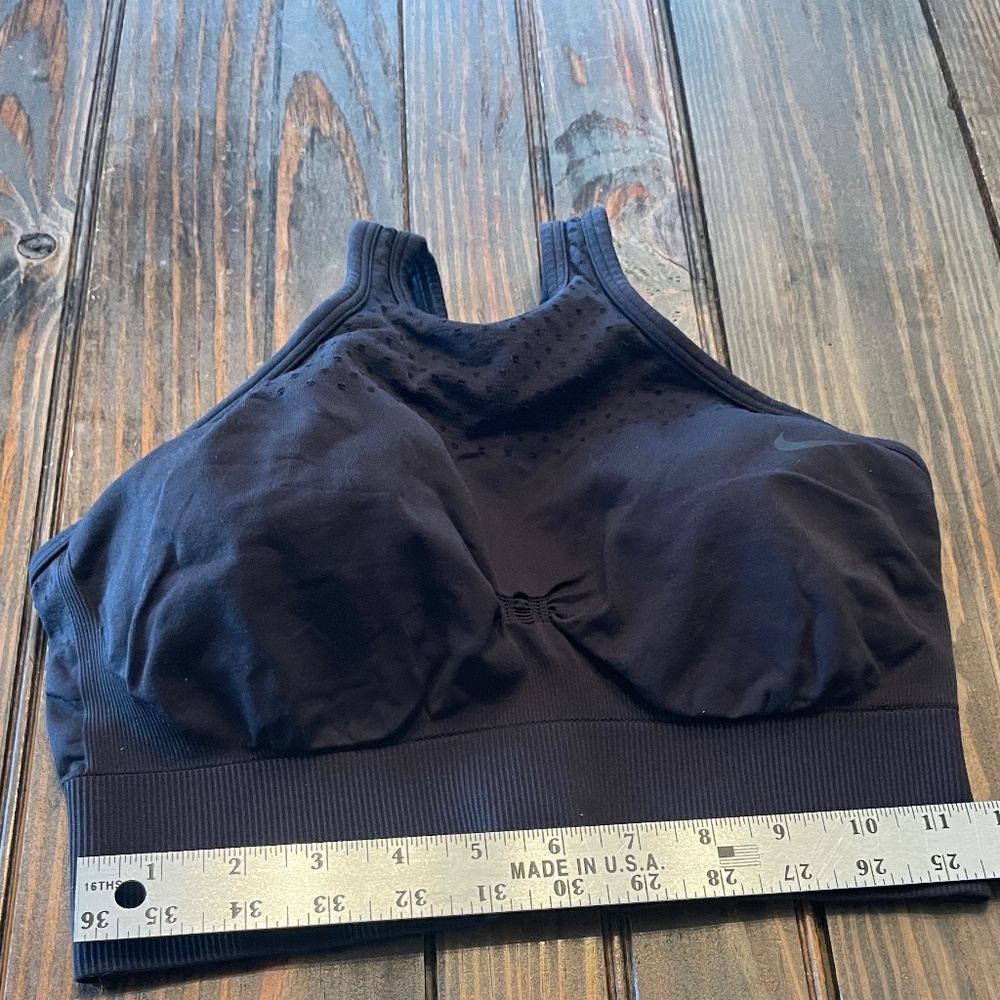 NIKE DRI-FIT Women Yoga Bike Run Sport Bra M Black
